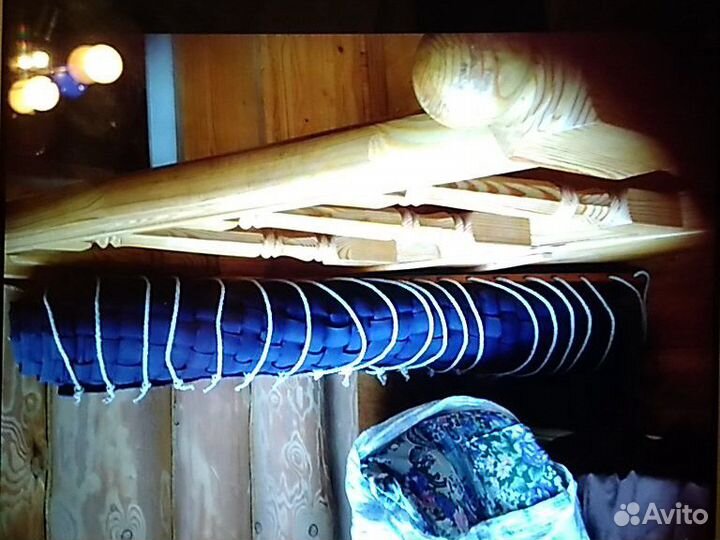 Гамак тканевый, очень плотный, плетеный