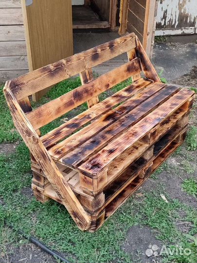 Лавка из поддонов