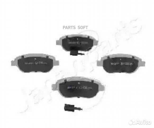Japanparts PA0061AF Колодки тормозные