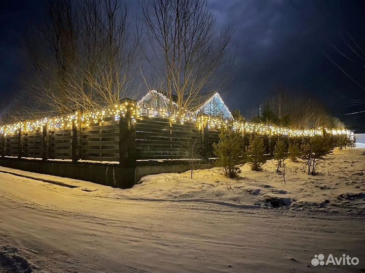 Монтаж гирлянд на дом / Гарантия 1 год