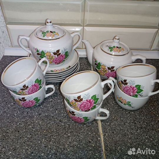 Чайный сервиз Вербилки СССР редкий