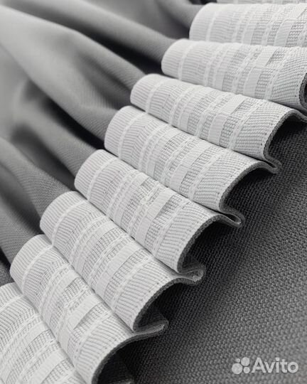 Комплект Шторы и Тюль Эдем Серый базальт+Вуаль