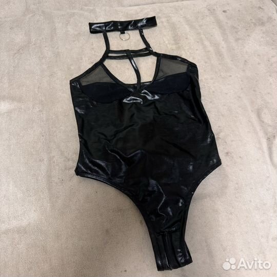 Женский боди под латекс - костюм для игр