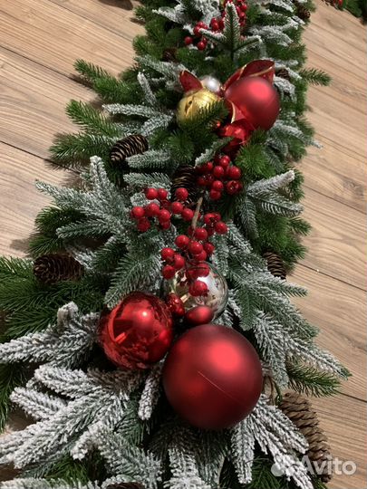 Новогодние украшения на дверь буквой П