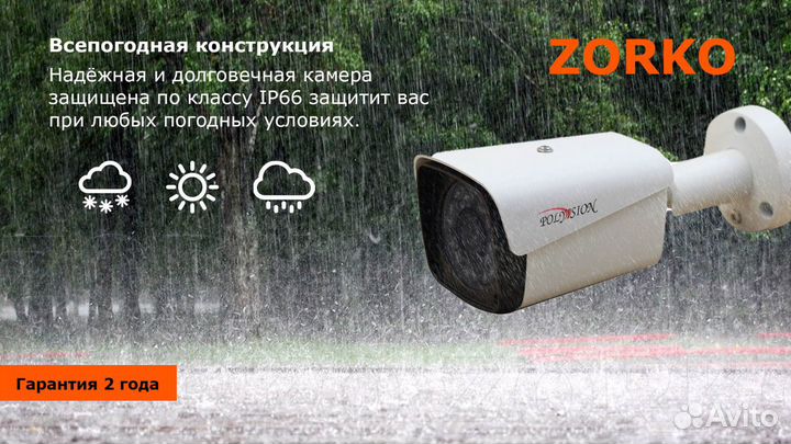 Видеонаблюдение Комплект IP-видеонаблюдения с POE