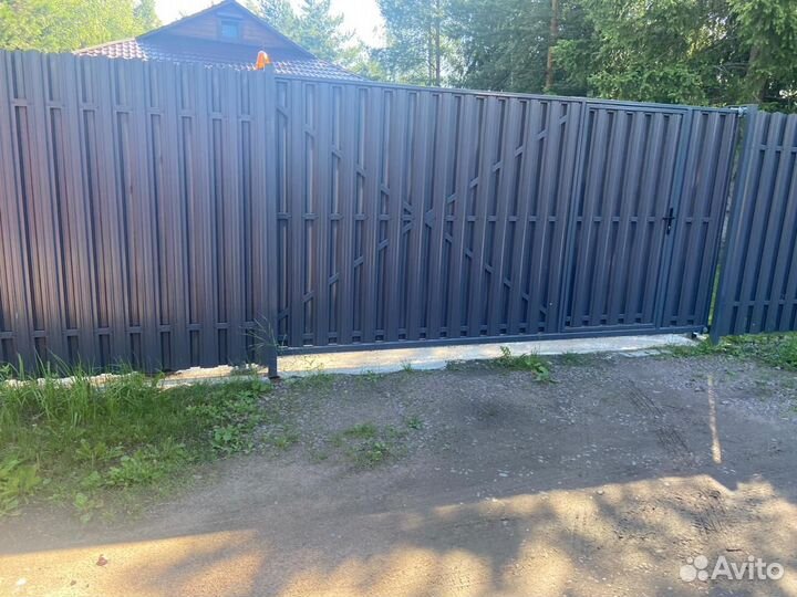 Откатные ворота 4200х2000мм b-2942