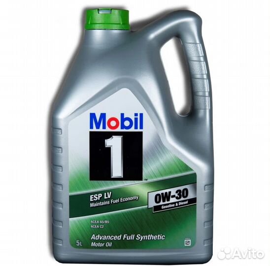 Масло Mobil 1 0w30 ESP LV 5литра синтетика (EU) 154320