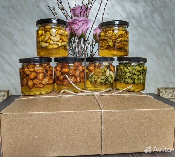 Подарочный набор Орехи в меду