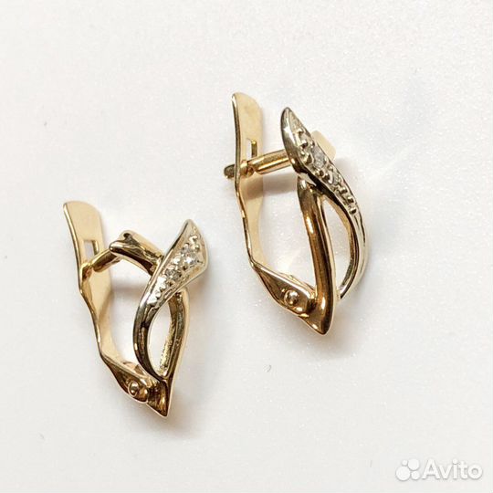 Золотые серьги 585 пробы