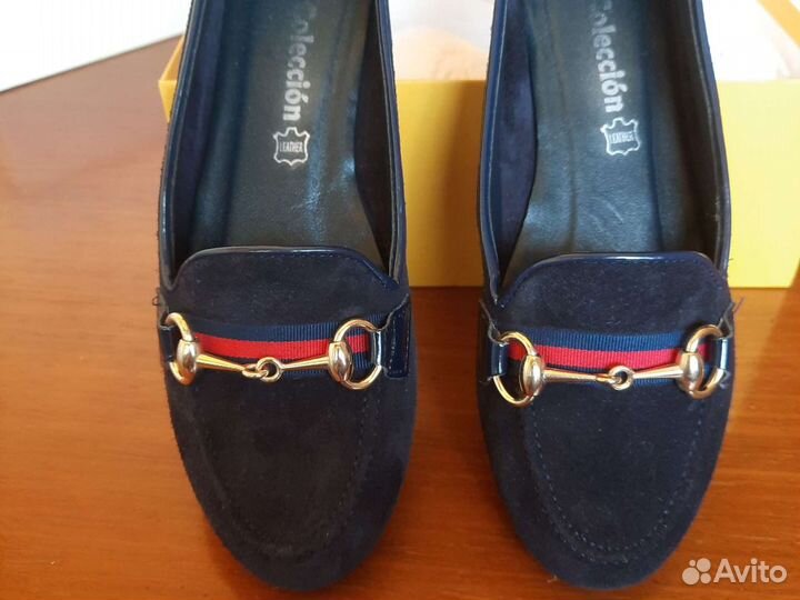 Балетки Испания р 36 синие замша