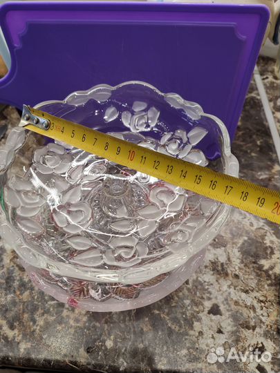 Ваза конфетница, салатницу, хрусталь