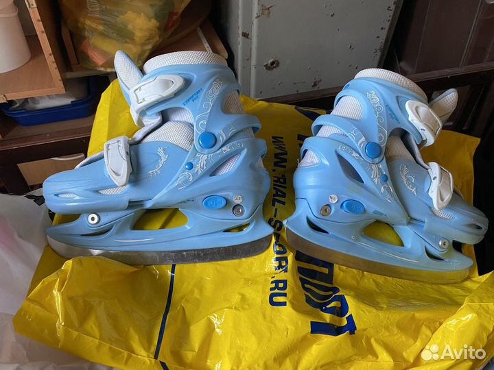 Коньки для девочки размер 34-37