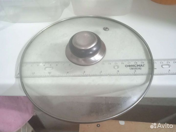 Крышка стеклянная для сковородки или кастрюли