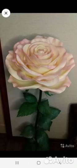 Роза светильник торшер ручной работы высота 140