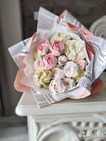 Съедобные букеты из зефира/ 2в1