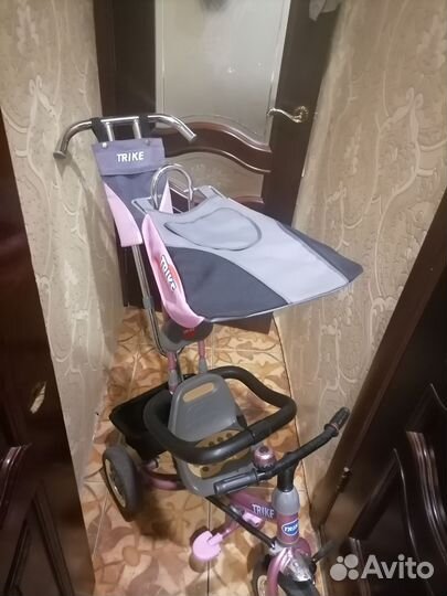 Велосипед 3-х колёсный с ручкой trike