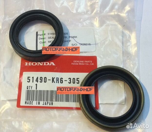 Сальник+пыльник вилки XLR125R 51490KR6305