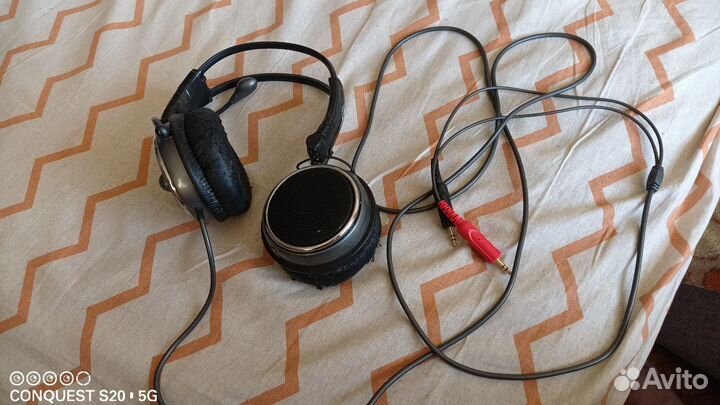 Наушники рабочие с физ поломками