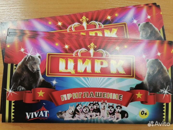 Билеты в цирк Виват