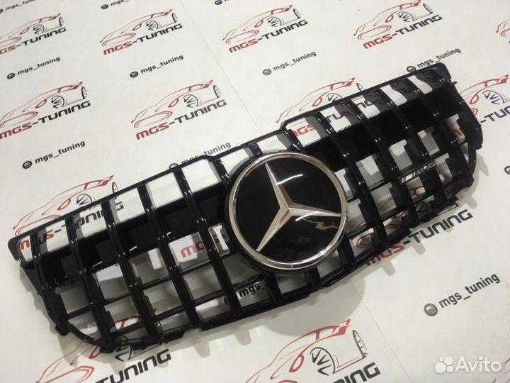 Решетка на Mercedes GLK 12-15 GT Дистроник AMG