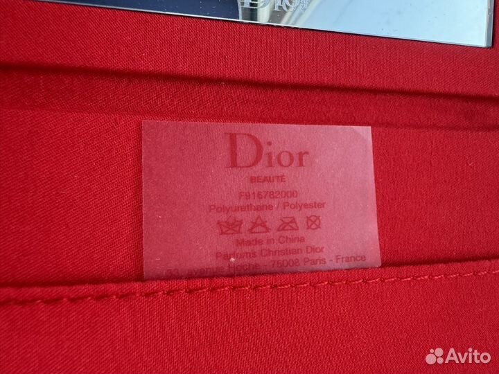 Dior зеркало компактное красное розовое