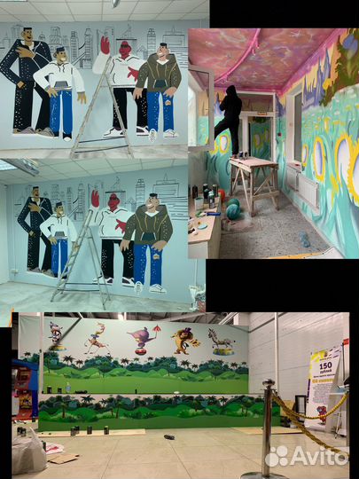 Граффити оформление, роспись помещений
