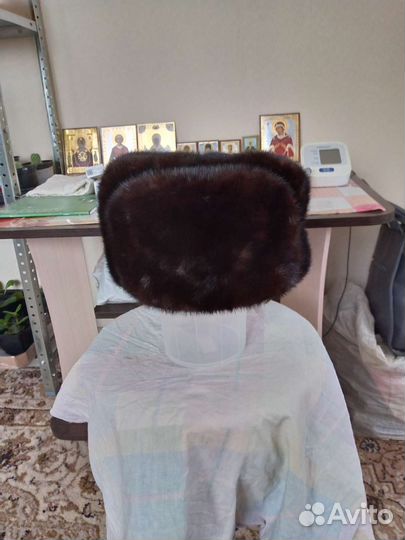 Мужская норковая шапка формовка