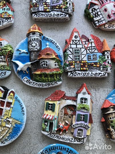 Магнитики на холодильник.Калининград