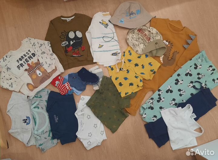 Детские вещи пакетом на мальчика 6-18 мес