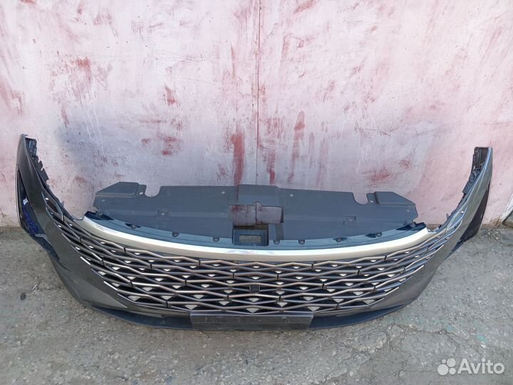 Omoda c5 бампер передний с юбкой с решеткой