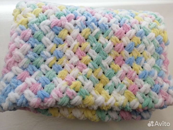 Плед детский вязаный