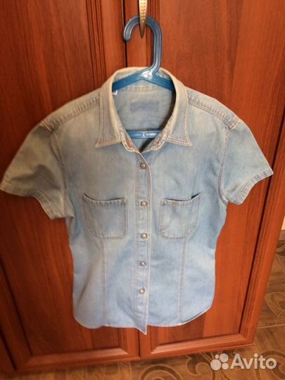 Платье с принтом,джин. рубашка,кофты