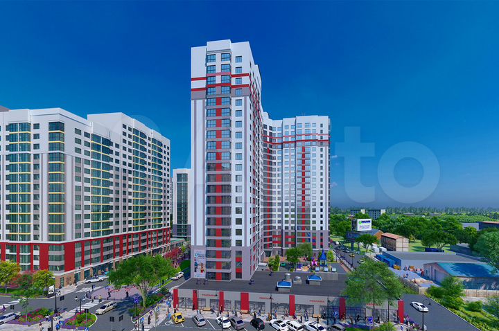 1-к. квартира, 38,1 м², 2/22 эт.