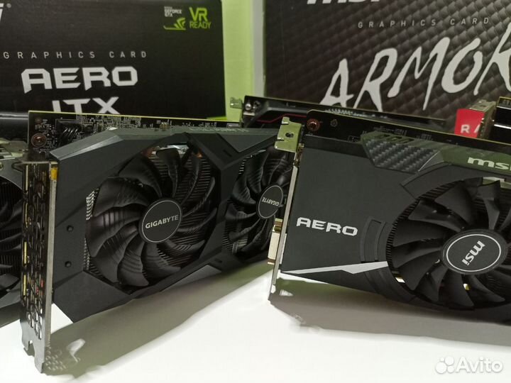 Видеокарты RX 560-470-580-GTX1060-1660