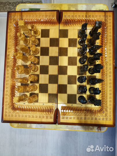 Шахматы ручной работы деревянные