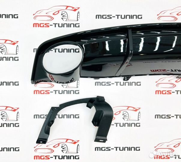 Диффузор на Audi A6 С7 14-18гг. в стиле S6