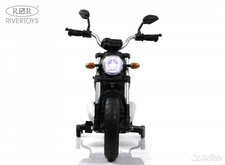 Электро мотоцикл детский без пульта новый черный