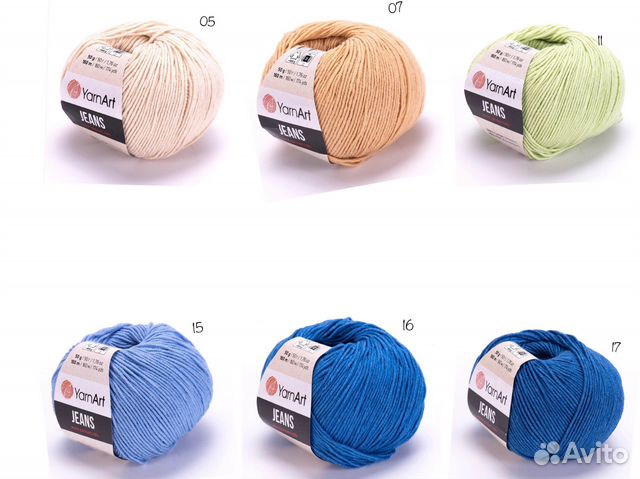 Пряжа yarnart jeans, ярнарт джинс