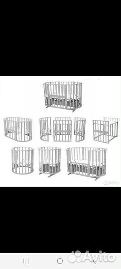 Детская кроватка с маятником