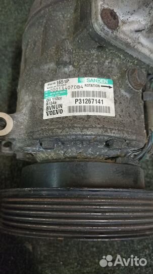 Компрессор кондиционера volvo XC70 XC60 3.2 дефект