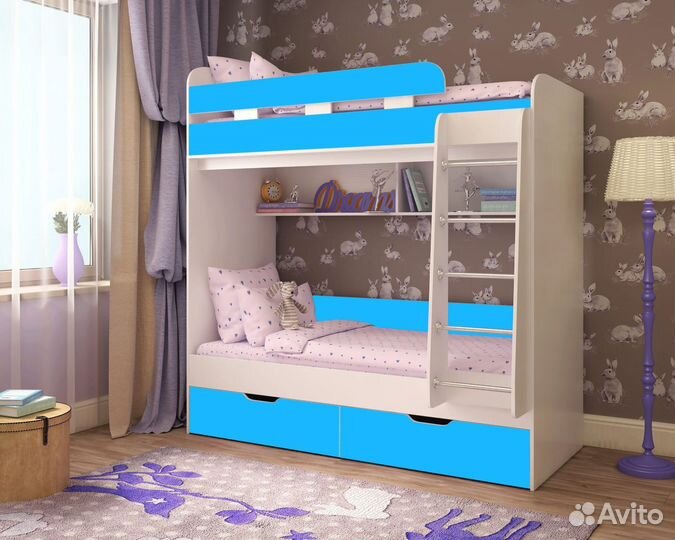 Двухъярусная кровать Юниор-5. Новая. Любые цвета