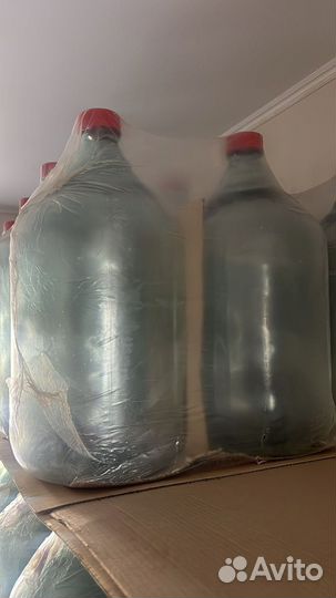 Бутылка стеклянная 20 литров 15,10