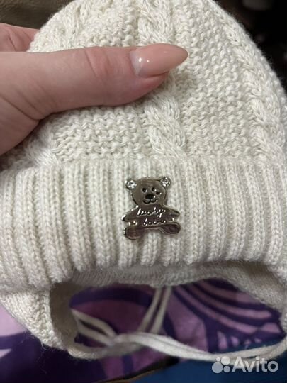 Шапка зимняя для новорожденных