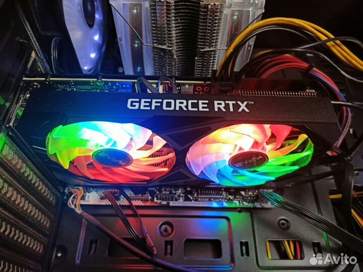 Игровой компьютер rtx 3050, r 5 2600, 16 gb