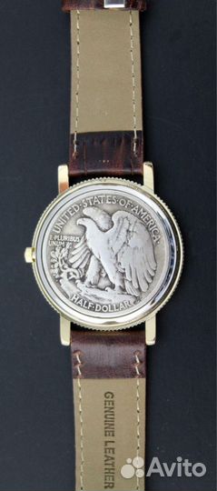 Часы серебряная монета доллар