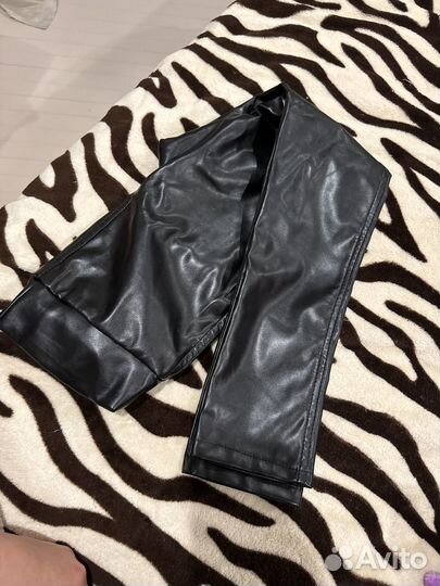 Брюки кожаные