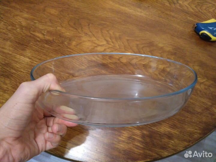 Стеклянная овальная форма для выпекания