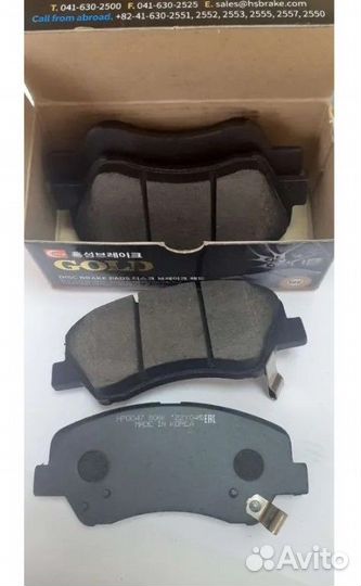 Колодки тормозные передние rio solaris 10-17