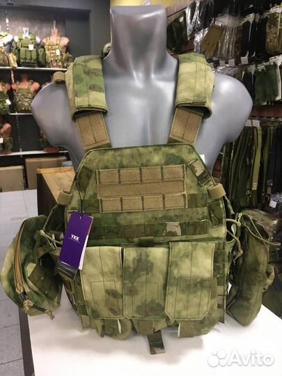 Бронежилет плитник Emerson (мох,atacs-FG)(Бр5/Бр2)