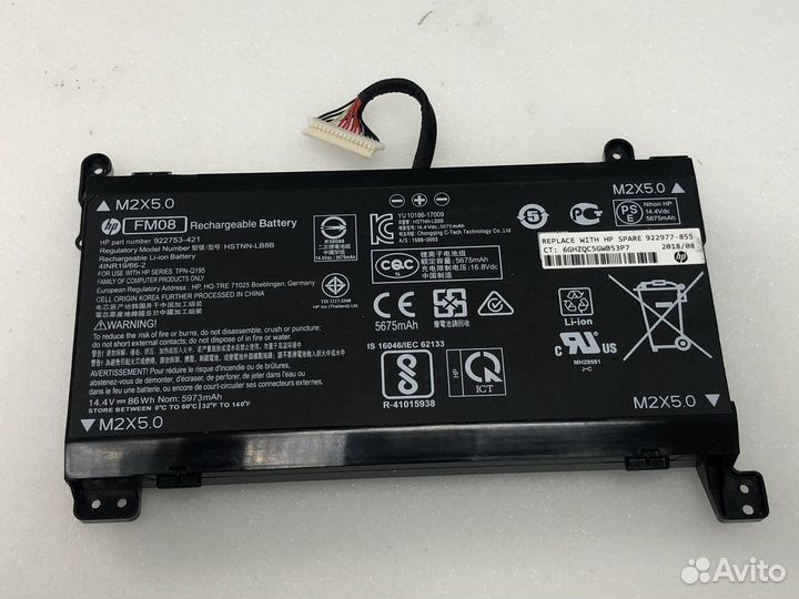 Ноутбук HP omen 17t-an100 в разбор по запчастям